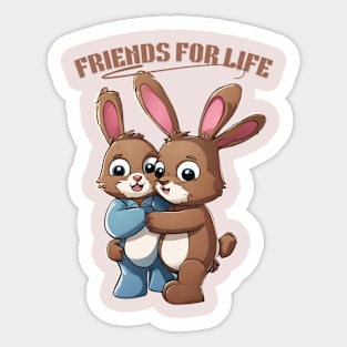 Friends For Life Sticker